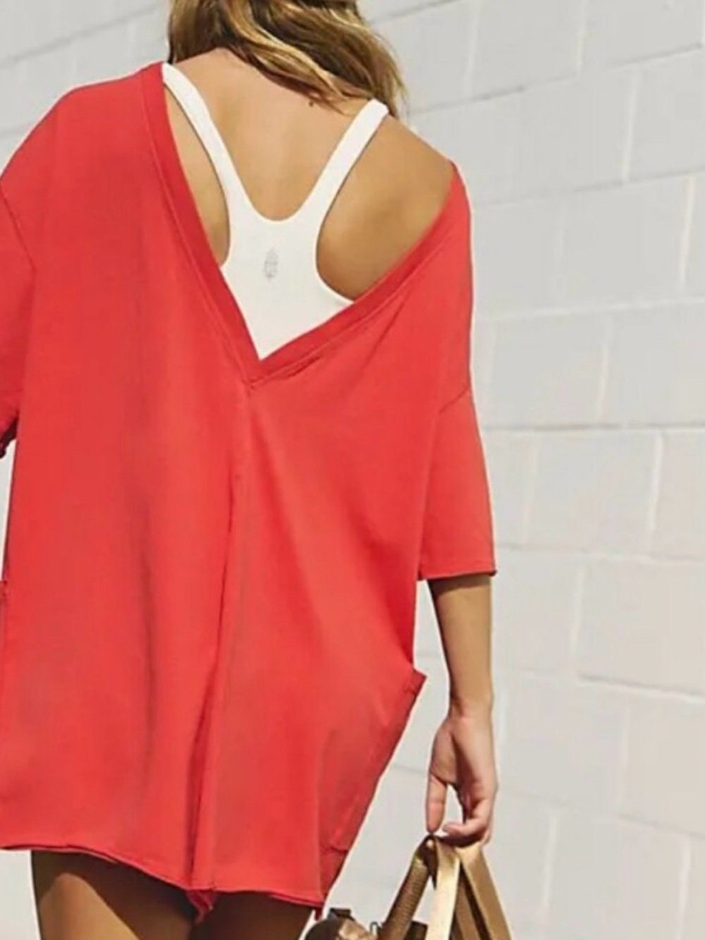 Free People Hot Shot Tee Romper Winterberry NWT Size Small - Picture 3 of 7